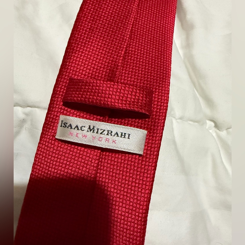 Isaac Mizrahi Vibrant Red Necktie